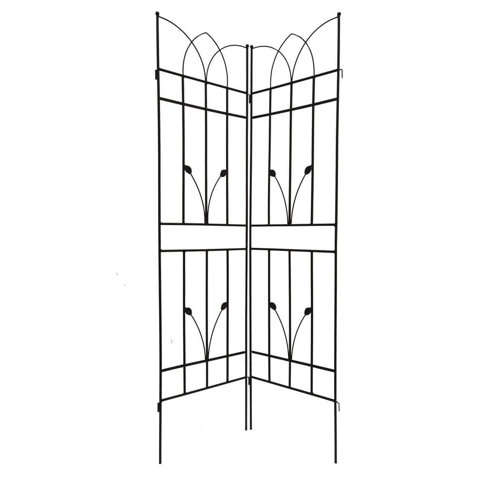 Metal Garden Trellis 71 in. x 17.7 in. Rustproof Trellis for Climbing Plants Outdoor (4-Pack ) price history on PriceWatchPro