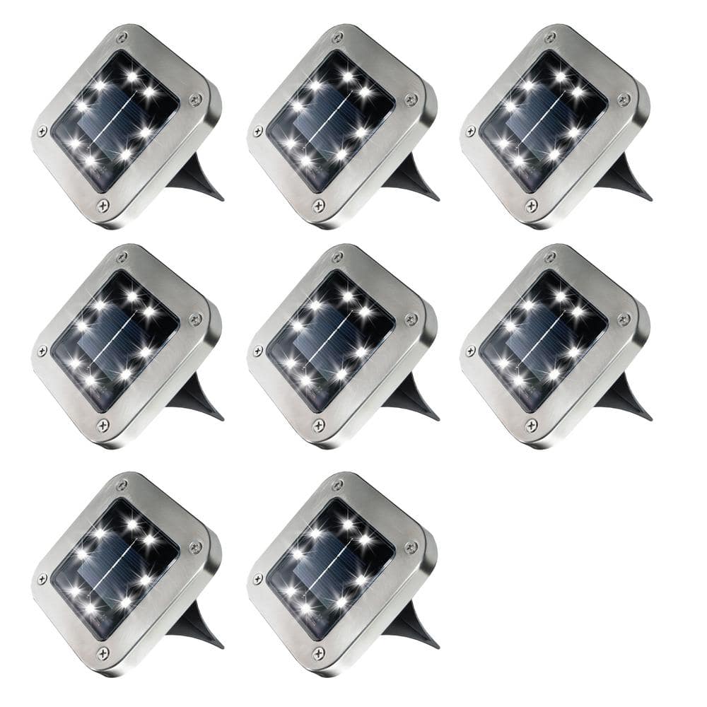 Bell + Howell Solar Powered Stainless Steel Outdoor Integrated LED