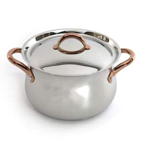 Ouro Gold 8.1 qt. 18/10 Stainless Steel Dutch Oven with Lid, 9.5 in.