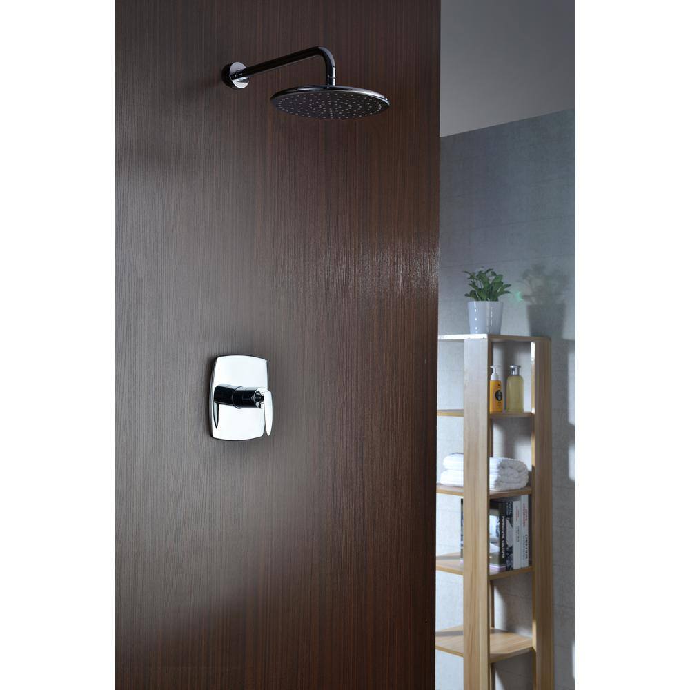 18.7" Chrome Wall Mounted Rain Shower Head Set