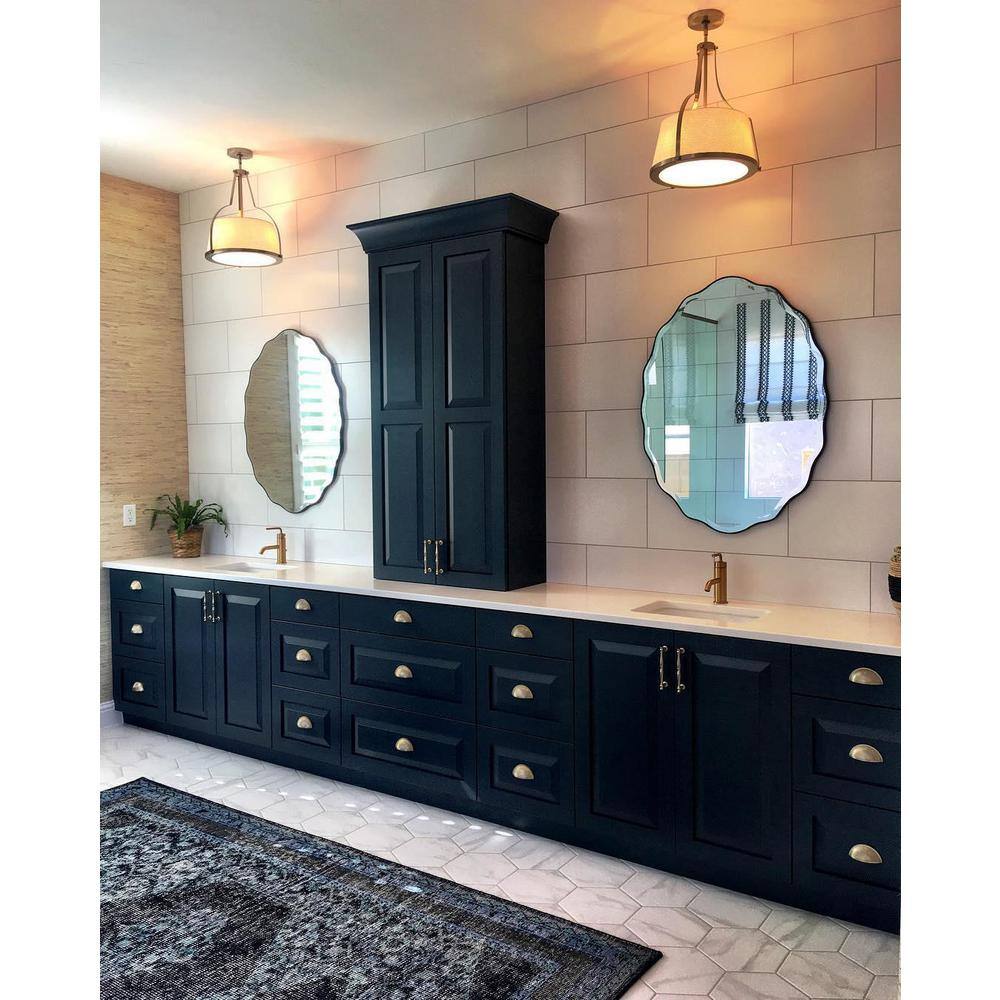 Golden Champagne Brushed Traditional Bar Pull with Mounting Hardware