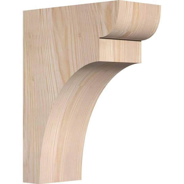 Ekena Millwork 5-1/2 in. x 12 in. x 16 in. Douglas Fir Yorktown Smooth Corbel