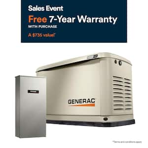Guardian 14,000-Watt Air-Cooled Whole House Generator with Wi-Fi and 200-Amp Transfer Switch
