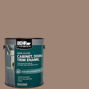 1 gal. #PPU5-16 Earthnut Semi-Gloss Enamel Interior/Exterior Cabinet, Door & Trim Paint