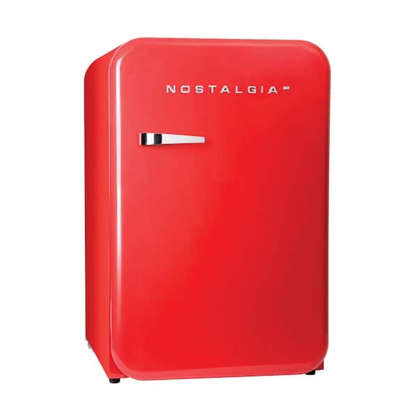 Nostalgia Retro Series 3.8 cu. ft. Mini Refrigerator with Freezer in Red