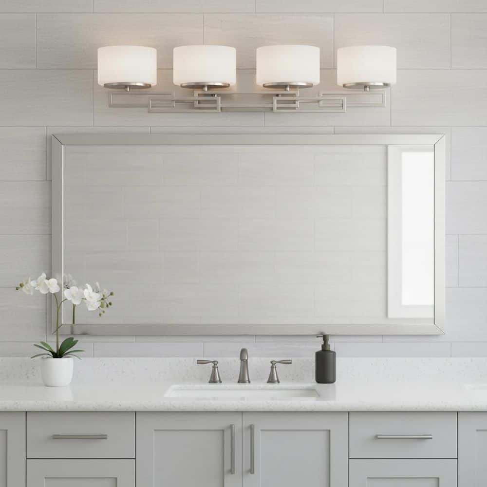 Lanza 34 in. 4 Light Antique Nickel Vanity Light price history on PriceWatchPro