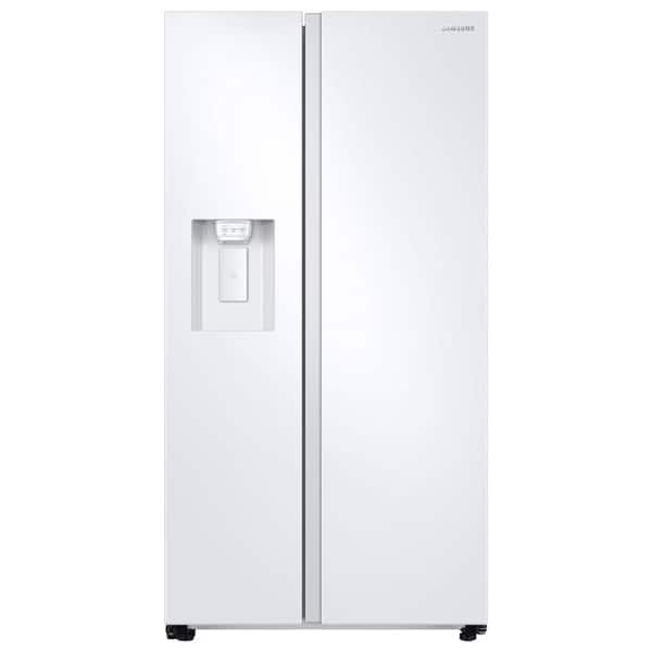 Samsung 36 in. 27.4 cu. ft. Side by Side Refrigerator in White, Standard Depth