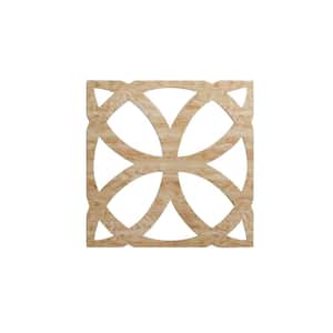 15-3/8 in. x 15-3/8 in. x 1/4 in. Red Oak Medium Daventry Decorative Fretwork Wood Wall Panels (50-Pack)
