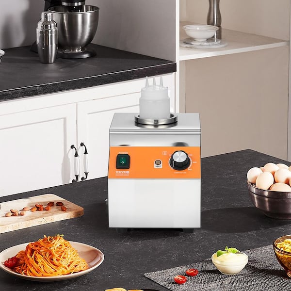 Electric Bottle Warmer with Bottle, 0. 8L Commercial Cheese Dispenser, Hot Fudge Warmer 86-185℉ Temp Adjustable