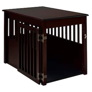 Ruffluv Cappuccino End Table Pet Crate - Large