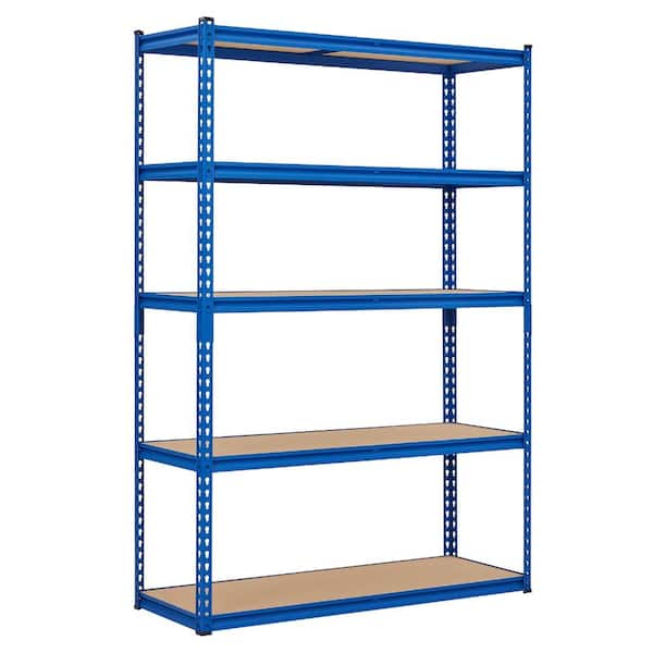 Heavy‑Duty 5‑Tier Garage Storage Shelving, 2500 lbs, 48"W×18"D×71"H Adjustable Metal Utility Rack