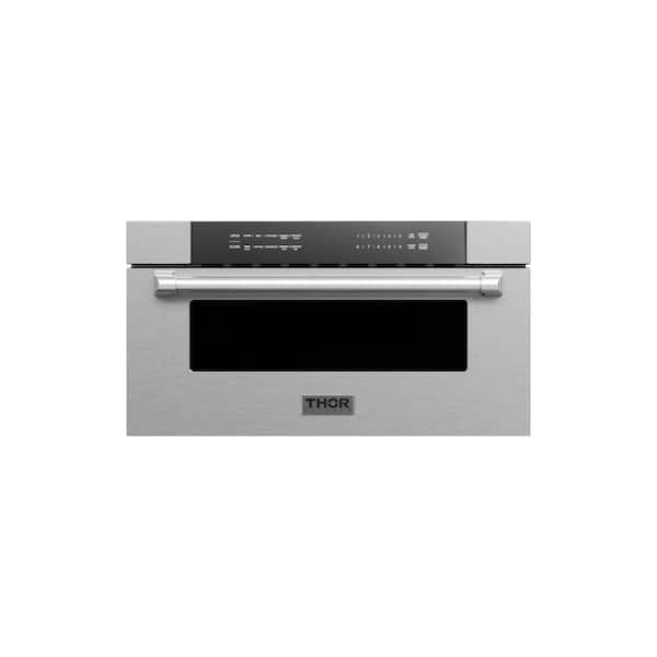 Thor Kitchen 30 in. W 1.2 cu. ft. Built-In Microwave Drawer with Easy Touch Control and Mirror Finish Door in Stainless Steel