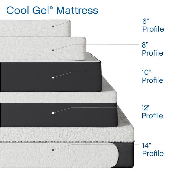 Cool Gel Twin-Size 12 in. Gel Memory Foam Mattress 410079-1110 - The Home  Depot