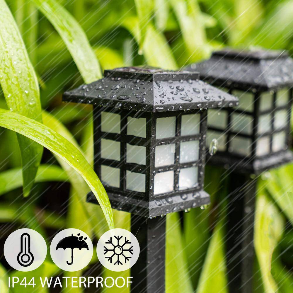 Black Polypropylene LED Pathway Lights Multipack for Outdoor Use