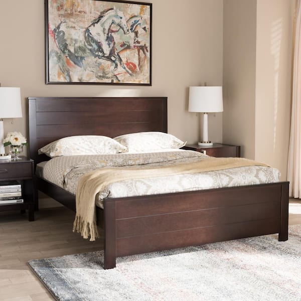 Baxton Studio Catalina Espresso Brown Full Platform Bed 143-7863-hd 