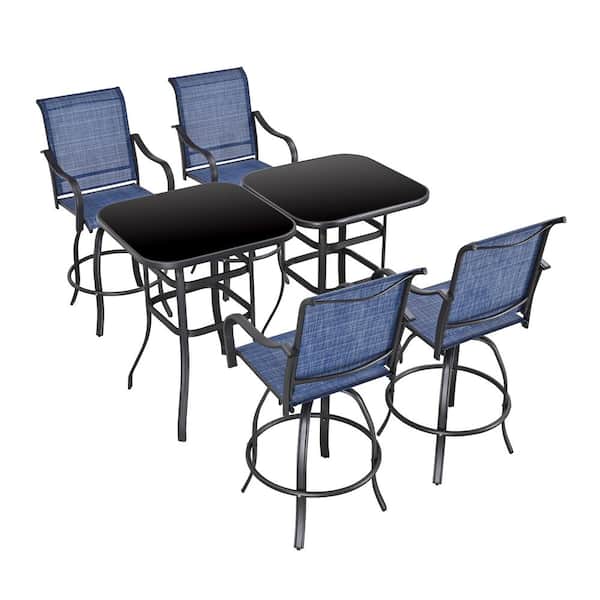 Patio Festival 6-Piece Square Metal Outdoor Dining Set