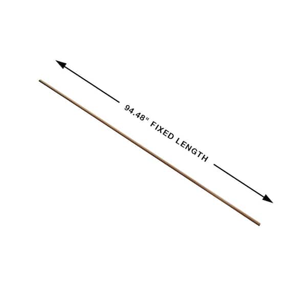 French Oak Novato 0.66 in. Thickness x 1.1 in. Width x 94.48 in. Length Quarter Round Molding