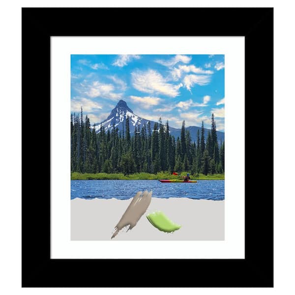 Amanti Art Basic Black Wood Picture Frame Opening Size 20x24 in. (Matted To 16x20 in.)