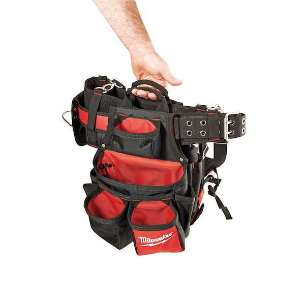 Milwaukee Contractors Work Belt with Rig with Flip Utility Knf with Strg with 50-Blades