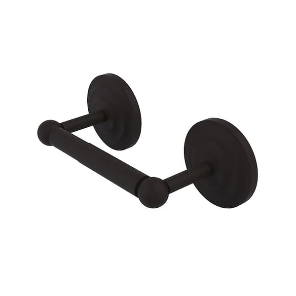 Allied Brass Que New Collection Double Post Toilet Paper Holder In Oil   Oil Rubbed Bronze Allied Brass Toilet Paper Holders Qn 24 Orb 64 600 