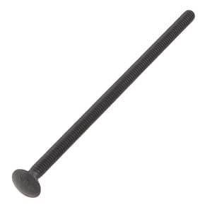 1/4 in. -20 x 5-1/2 in. Black Deck Exterior Carriage Bolt (15-Pack)