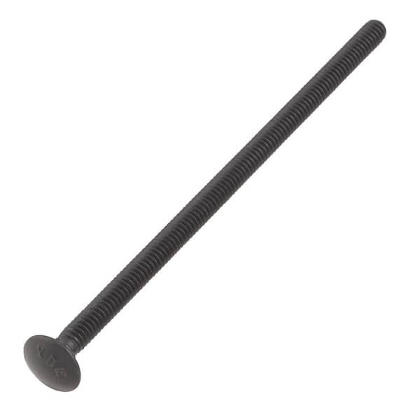 1/4 in.-20 x 5-1/2 in. Black Deck Exterior Carriage Bolt (15-Pack)