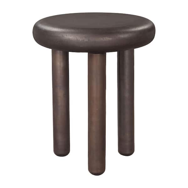 Arian 18.1 in.W Bronze 22.0 in.H Round Recycled Aluminum End Table