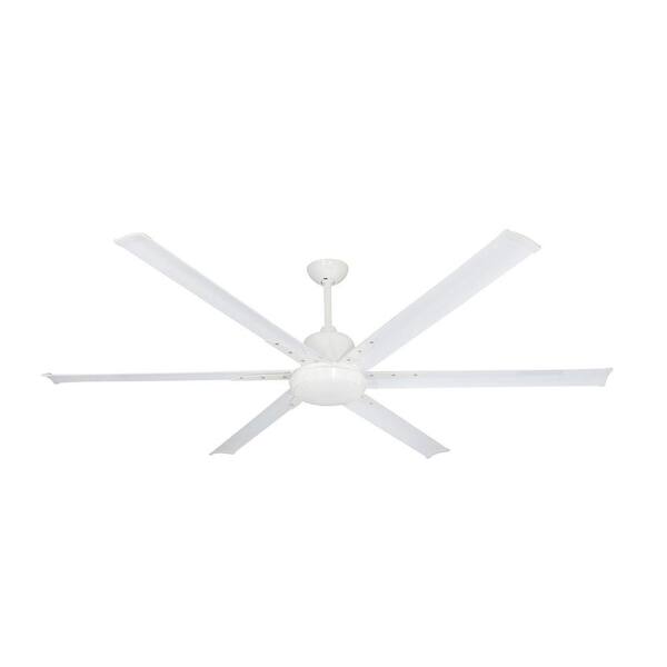 TroposAir Titan 72 in. Indoor/Outdoor Pure White Ceiling Fan with Light