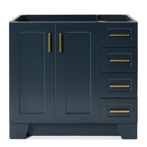Taylor 36 in. W Vanity Cabinet Only in Midnight Blue