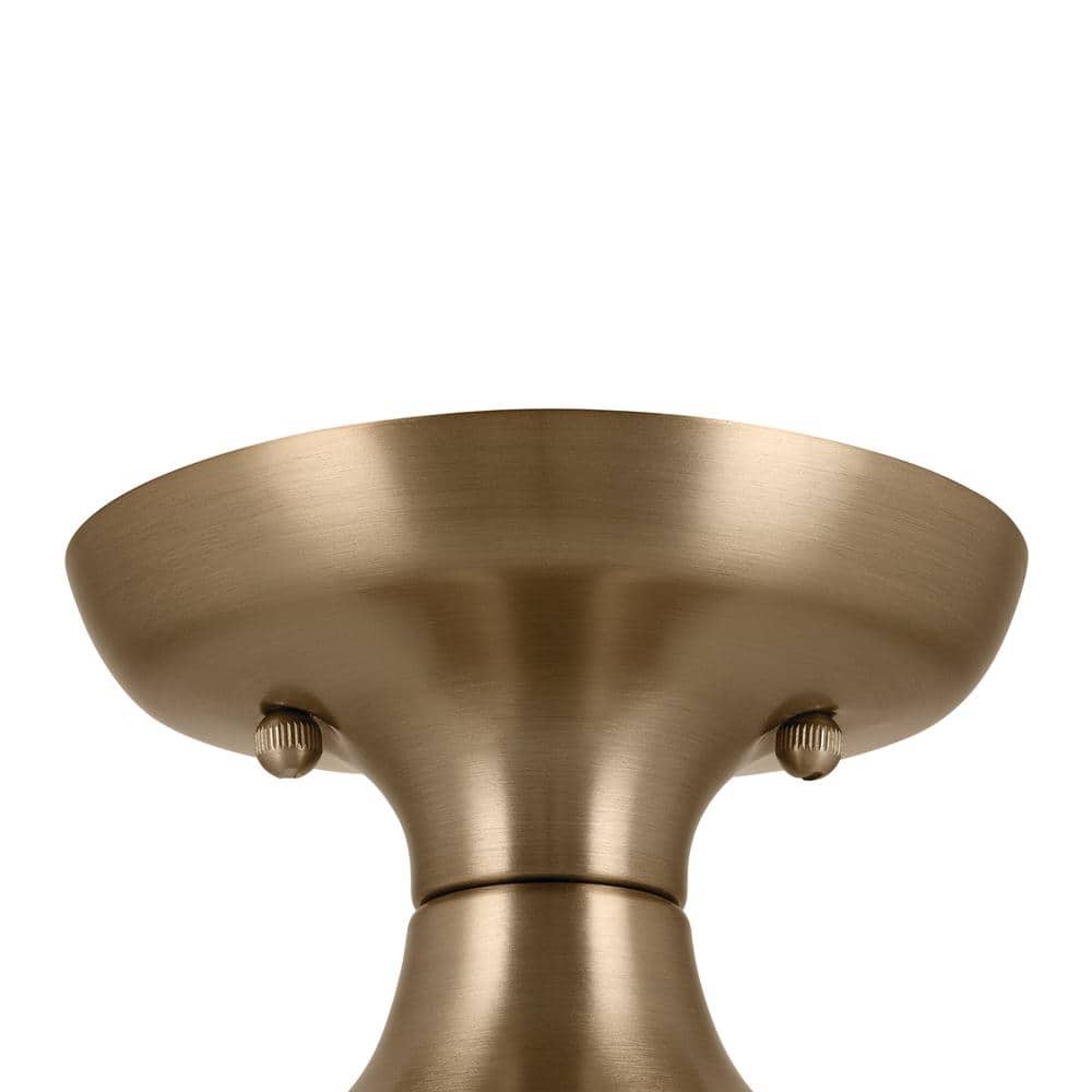 Sisu Champagne Bronze 9'' Modern Semi-Flush Ceiling Light