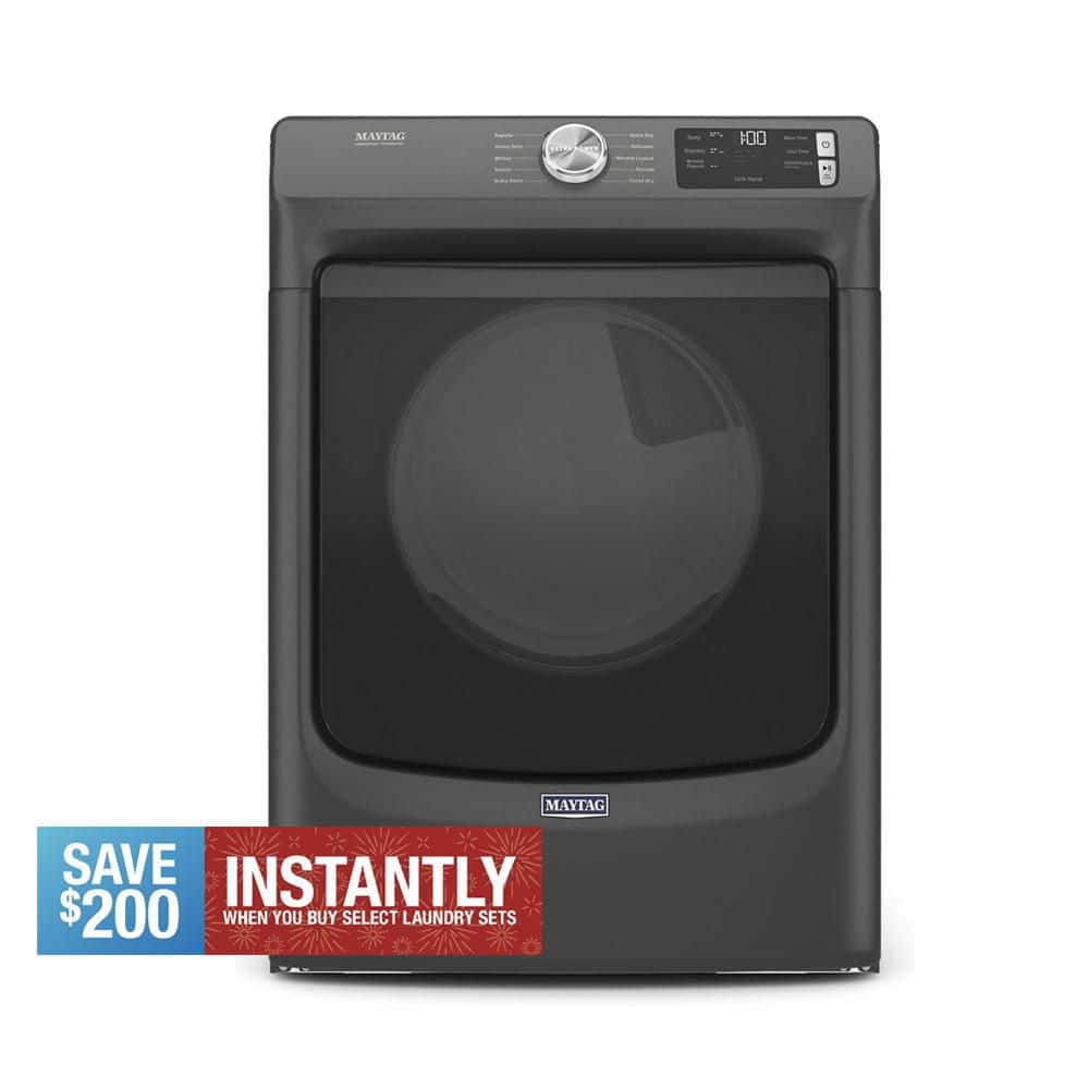 7.3 cu. ft. Vented Gas Dryer in Volcano Black