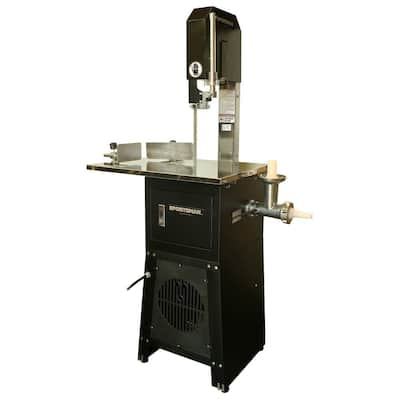 VEVOR Commercial Electric Meat Bandsaw 1500-Watts Stainless Steel Bone Saw  Machine Frozen Meat Cutter, Silver LSJGJ1500W420HDRYV1 - The Home Depot