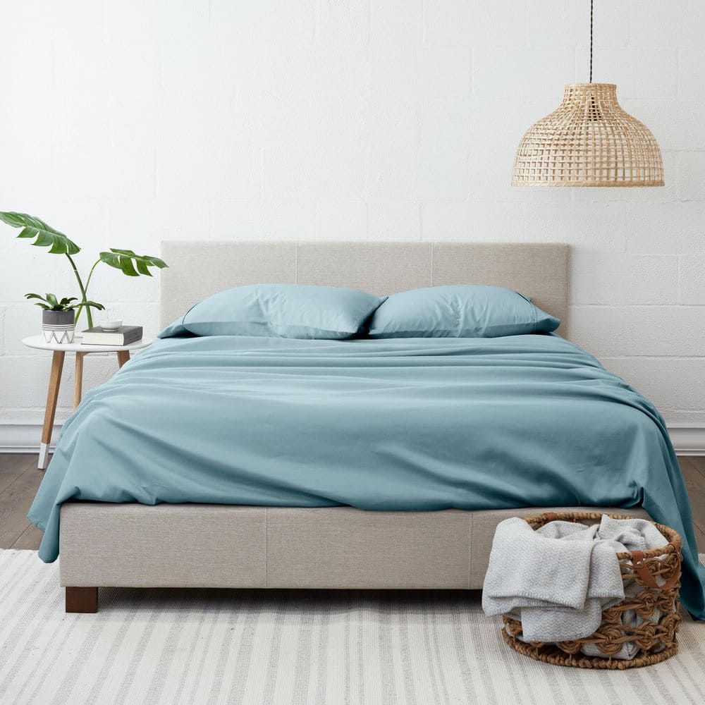 Ocean Blue King Microfiber Deep Pocket Bed Sheet Set