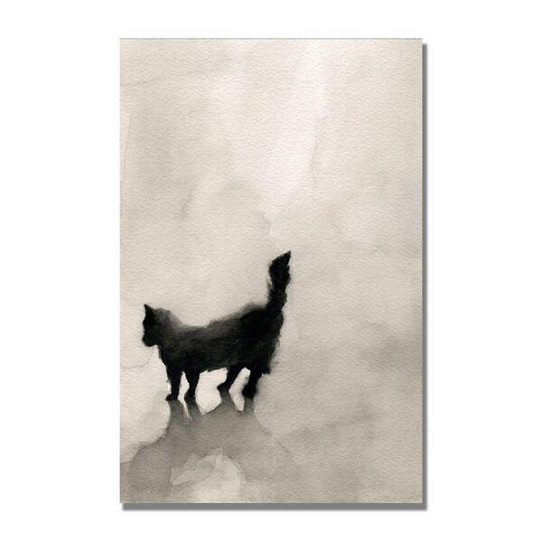 Trademark Fine Art 22 in. x 32 in. Black Cat Canvas Art-DISCONTINUED