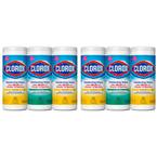 35-Count Crisp Lemon and Fresh Scent Bleach Free Disinfecting Cleaning Wipes (6-Pack)