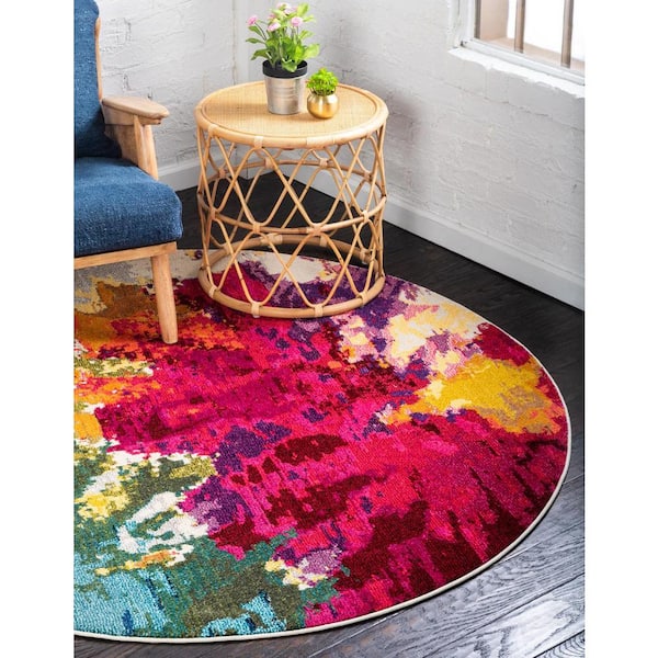 Estrella Apollo Multi 6' 0 x 6' 0 Round Rug