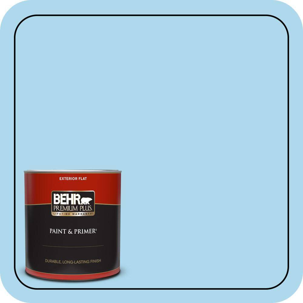 1 qt. #540A-3 Blue Feather Flat Exterior Paint & Primer price history on PriceWatchPro