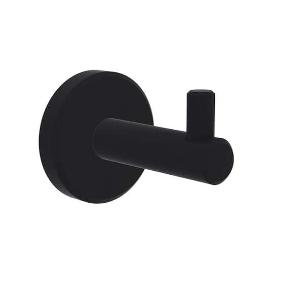 Malibu Robe Collection Knob Robe/Towel Hook in Matte Black