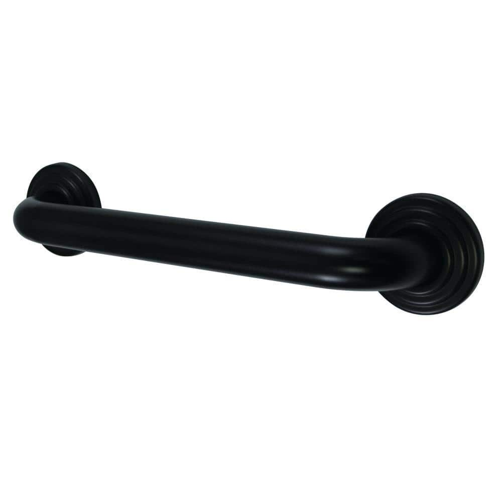 Kingston Brass Decorative 12 in. x 1-1/4 in. Grab Bar in Oil Rubbed ...