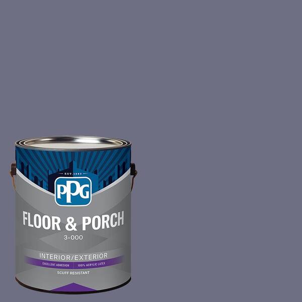 PPG 1 gal. PPG1171-6 Old Mill Blue Satin Interior/Exterior Floor and Porch Paint