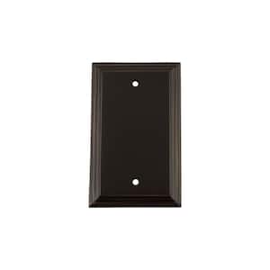 Bronze No Gang Blank Plate Wall Plate (1-Pack)
