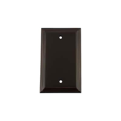 Bronze Blank Wall Plates The Home Depot - Oil Rubbed Bronze Blank Wall Plate