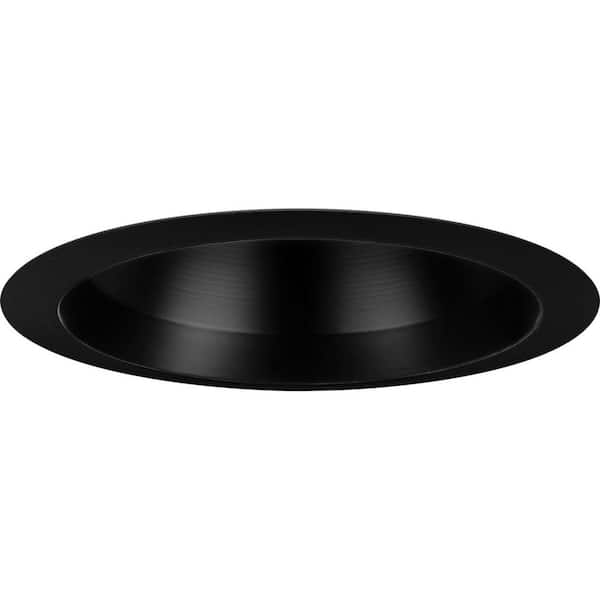 6 in. PAR38 Black Open Recessed Trim for 6 in. Housing, 1 Pack