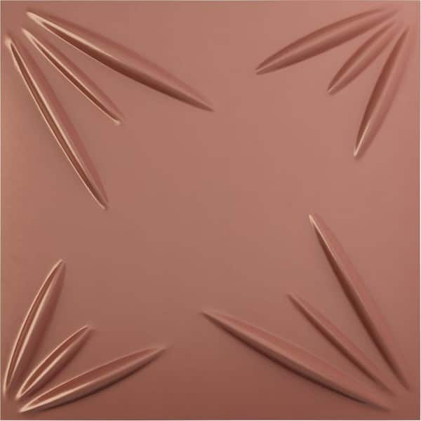 Ekena Millwork 19 5/8 in. x 19 5/8 in. Inula EnduraWall Decorative 3D Wall Panel, Champagne Pink (12-Pack for 32.04 Sq. Ft.)