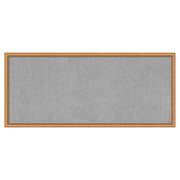 Amanti Art Salon Scoop Copper 50 in. x 22 in. Framed Magnetic Board