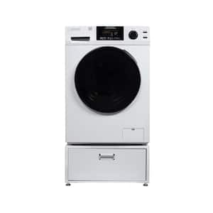 1.62 cu. ft. 110V condensing Sani Washer Dryer Combo 0 Clearance in White with Pedestal