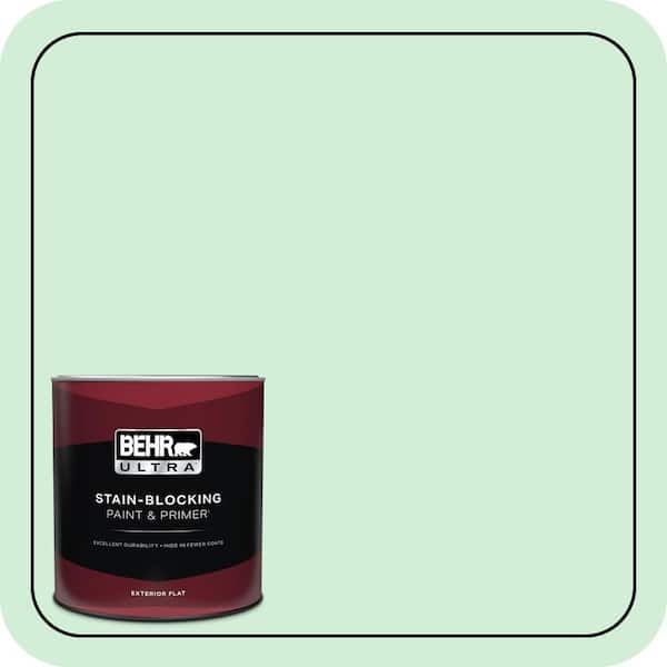 BEHR ULTRA 1 qt. #P400-2 End of the Rainbow Flat Exterior Paint & Primer