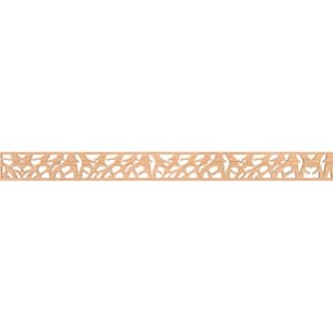 Manton Fretwork 0.25 in. D x 46.375 in. W x 4 in. L Hickory Wood Panel Moulding