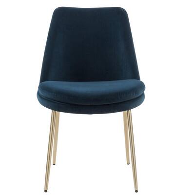 blue chrome dining chairs