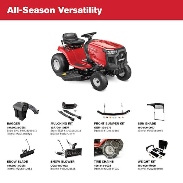 Troy Bilt Pony 42 In 439 Cc Auto Choke Engine 7 Speed Manual Drive Gas Riding Lawn Tractor With Mow In Reverse Pony 42 The Home Depot